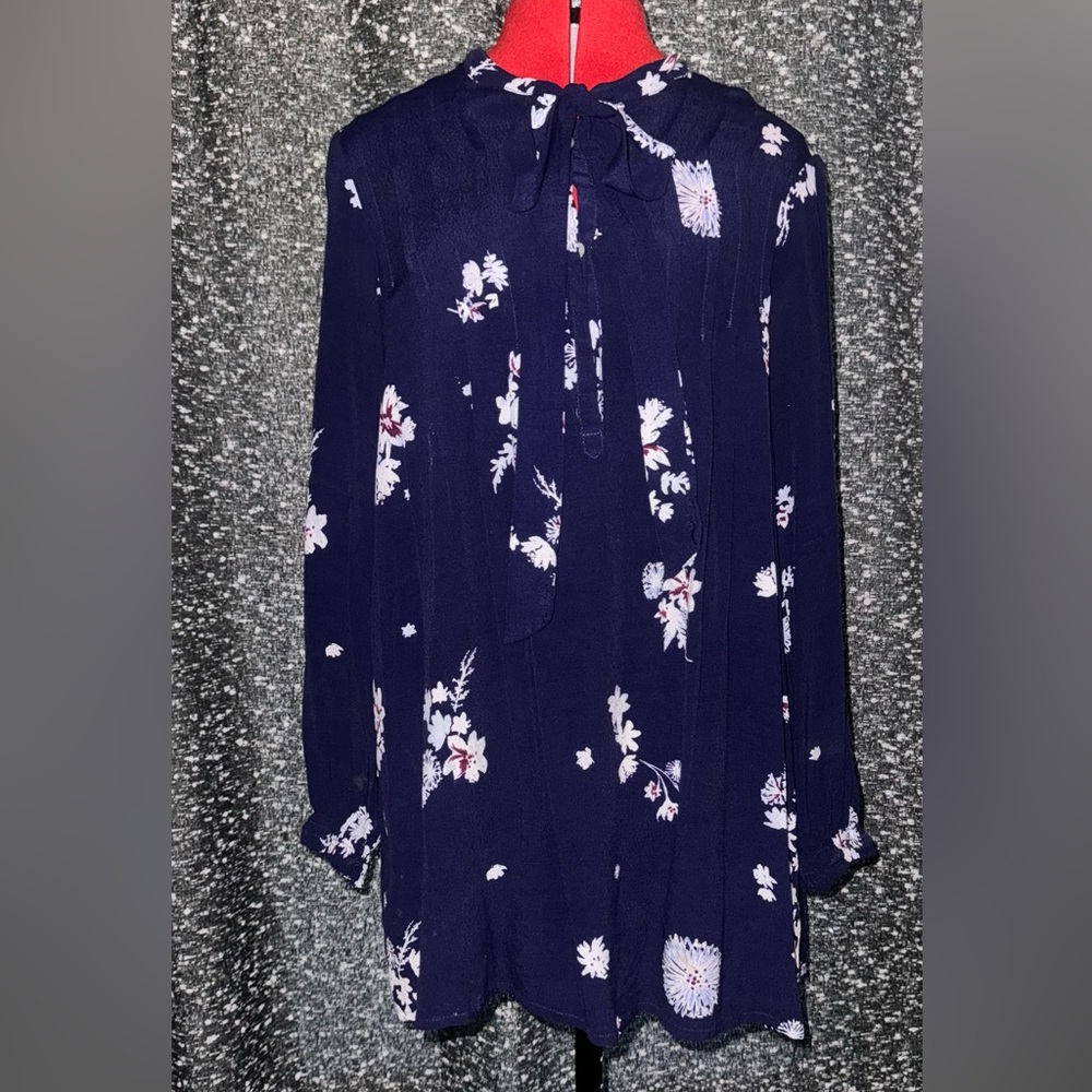 Knot sisters navy blouse